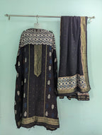 Dola Silk Ajrakh Hand Block 2 pc Suits
