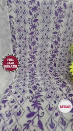 Georgette BENAZEER Full Jaal Handwork Embroidery Suit