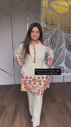 Premium Woolen Co-ord Set with Kashmiri Embroidery