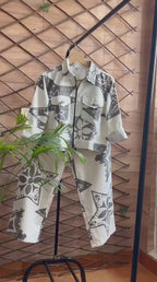 Printed Cotton Zipper Co-ord Set