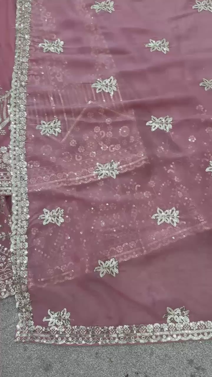 Crunchy Silk Wedding Lehenga Outfit