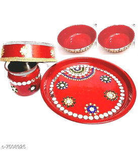 Pooja Thalis & Plates (Karwachauth)