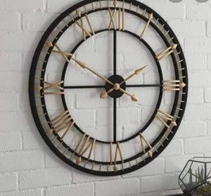 Black n Gold Wall Clock