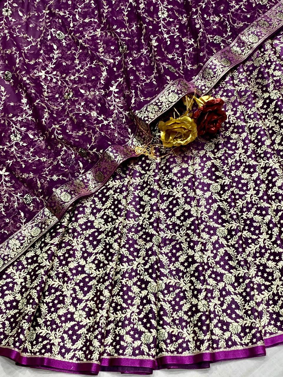 Benarsi Khinkhwab with Georgette Dupatta