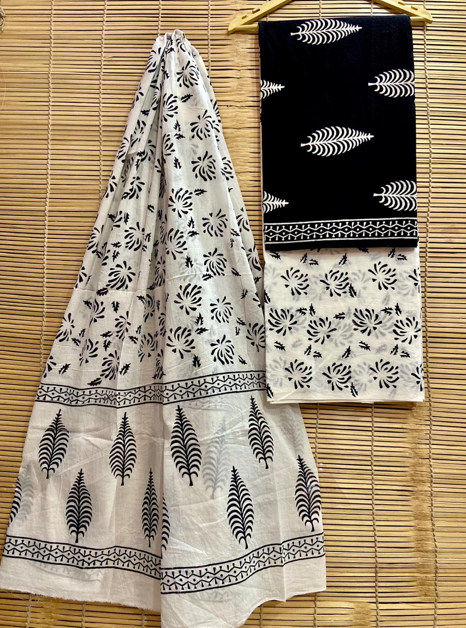 Hand-Block Printed Cotton Suits