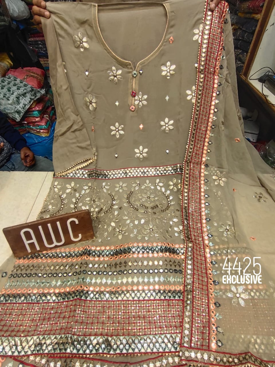 Designer Georgette Lehengas