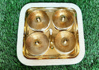 Brass Dry fruit Snack Set