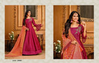 Taffeta Silk Gown with Dupatta