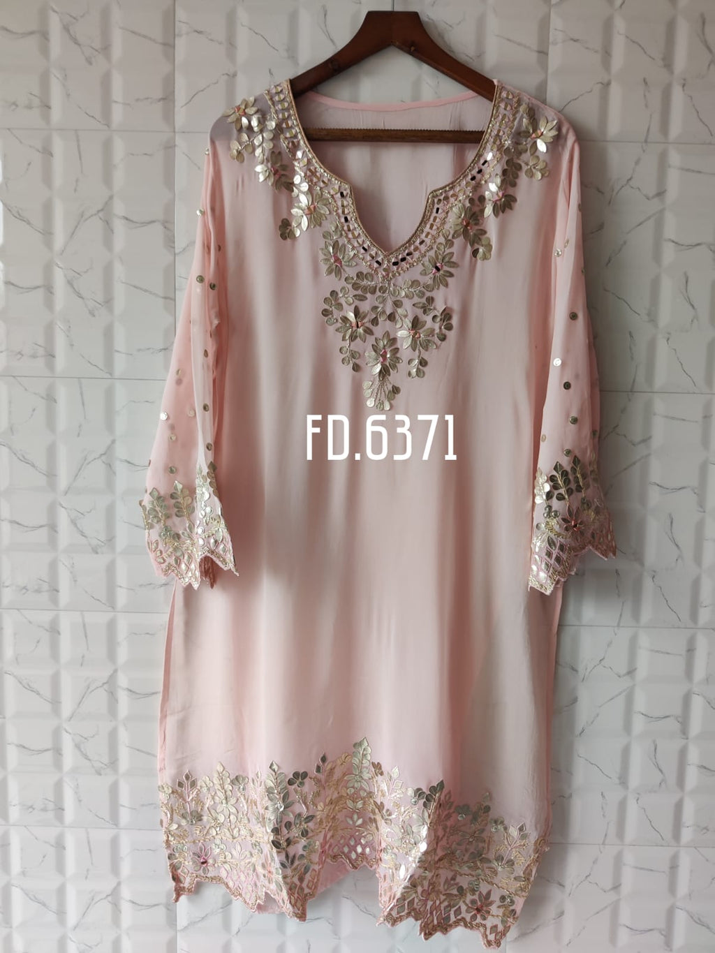Georgette Semi-stitched Shirt and Sharara