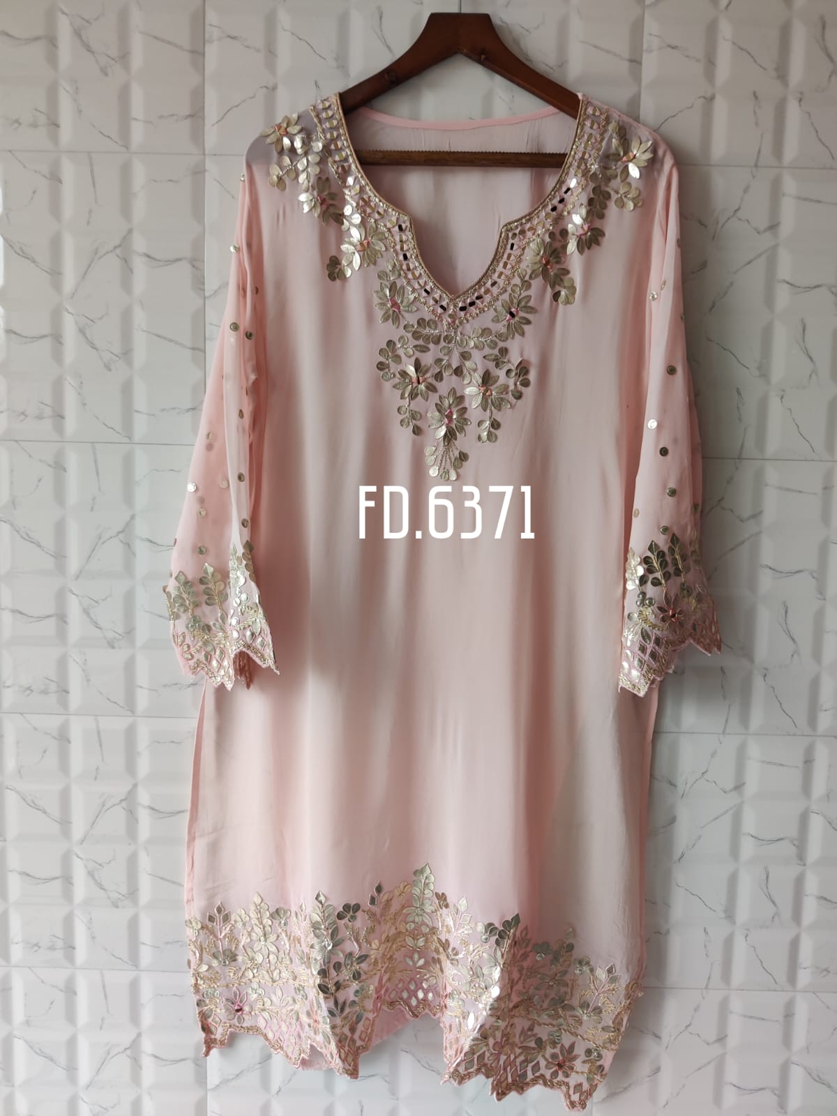 Georgette Semi-stitched Shirt and Sharara