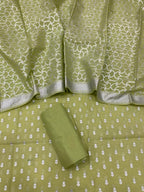 Benarsi Silver Zari Lorex Suit