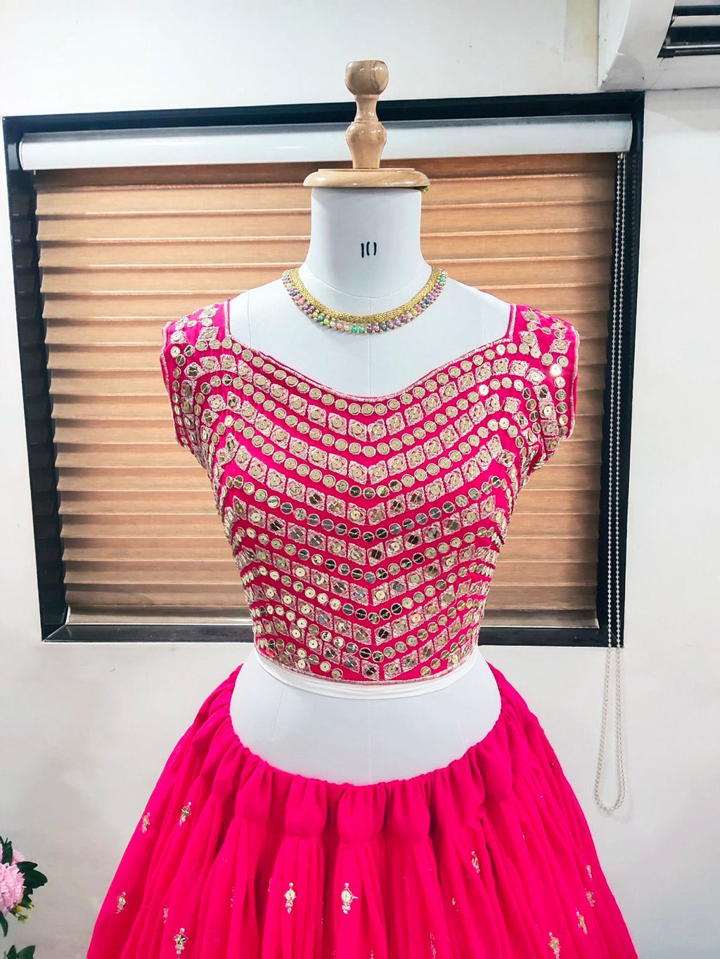 Georgette Lehenga Choli with sequins
