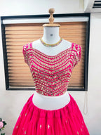Georgette Lehenga Choli with sequins