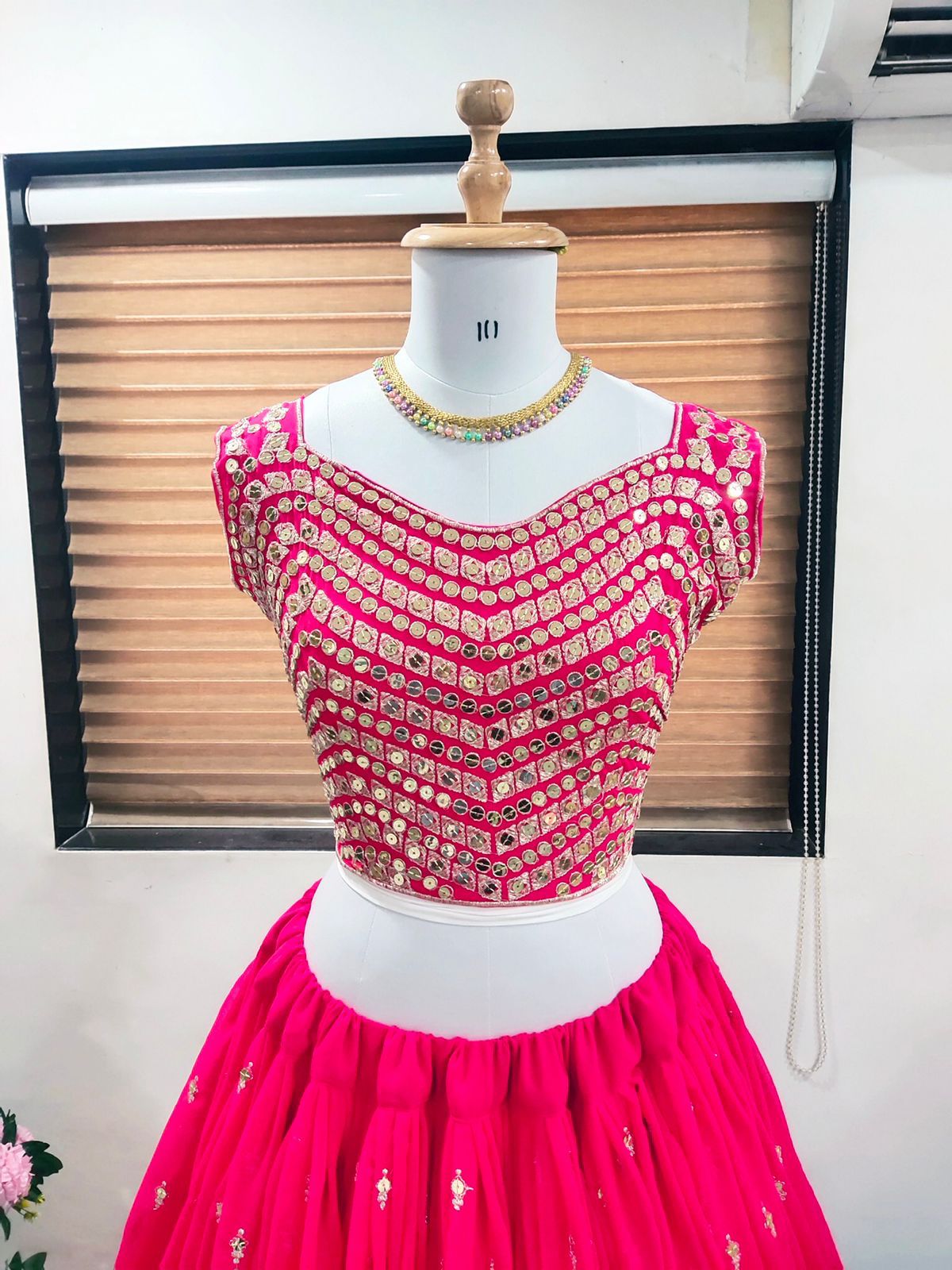 Georgette Lehenga Choli with sequins