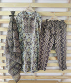 Handblock Cotton Shirt with Pant