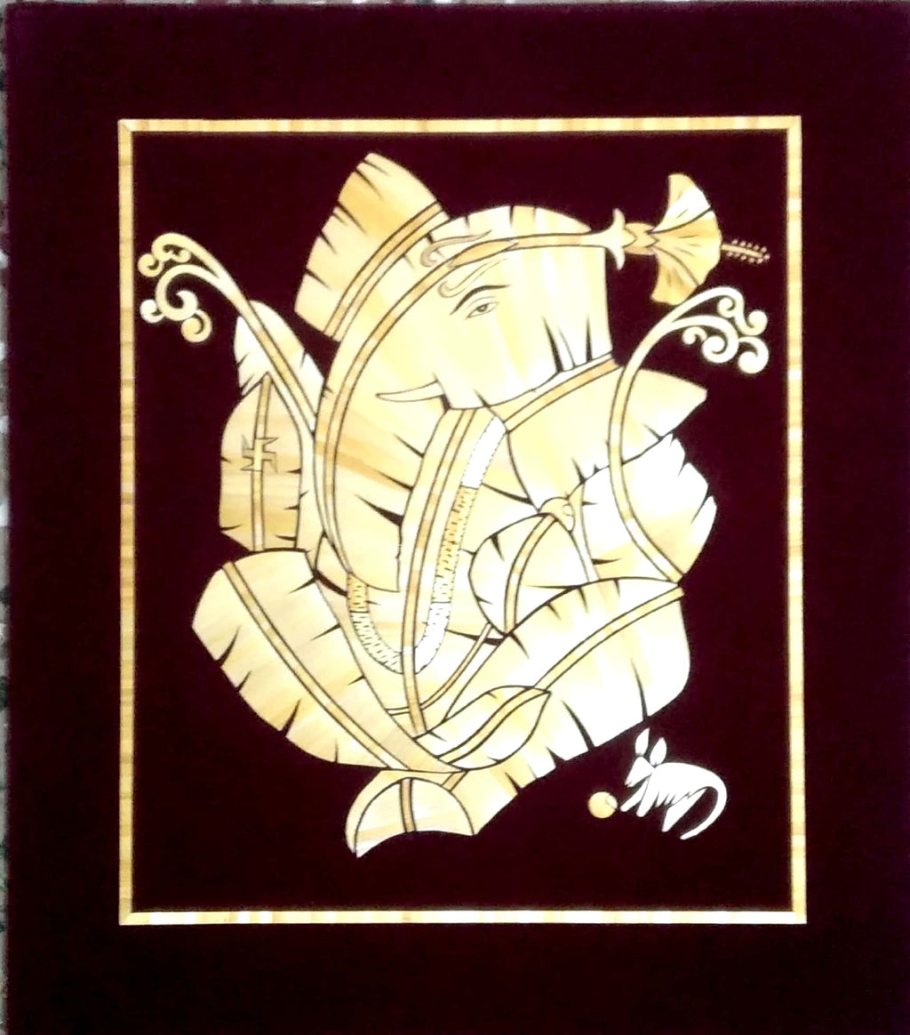 Beautiful Art Work from golden grass of wheat
