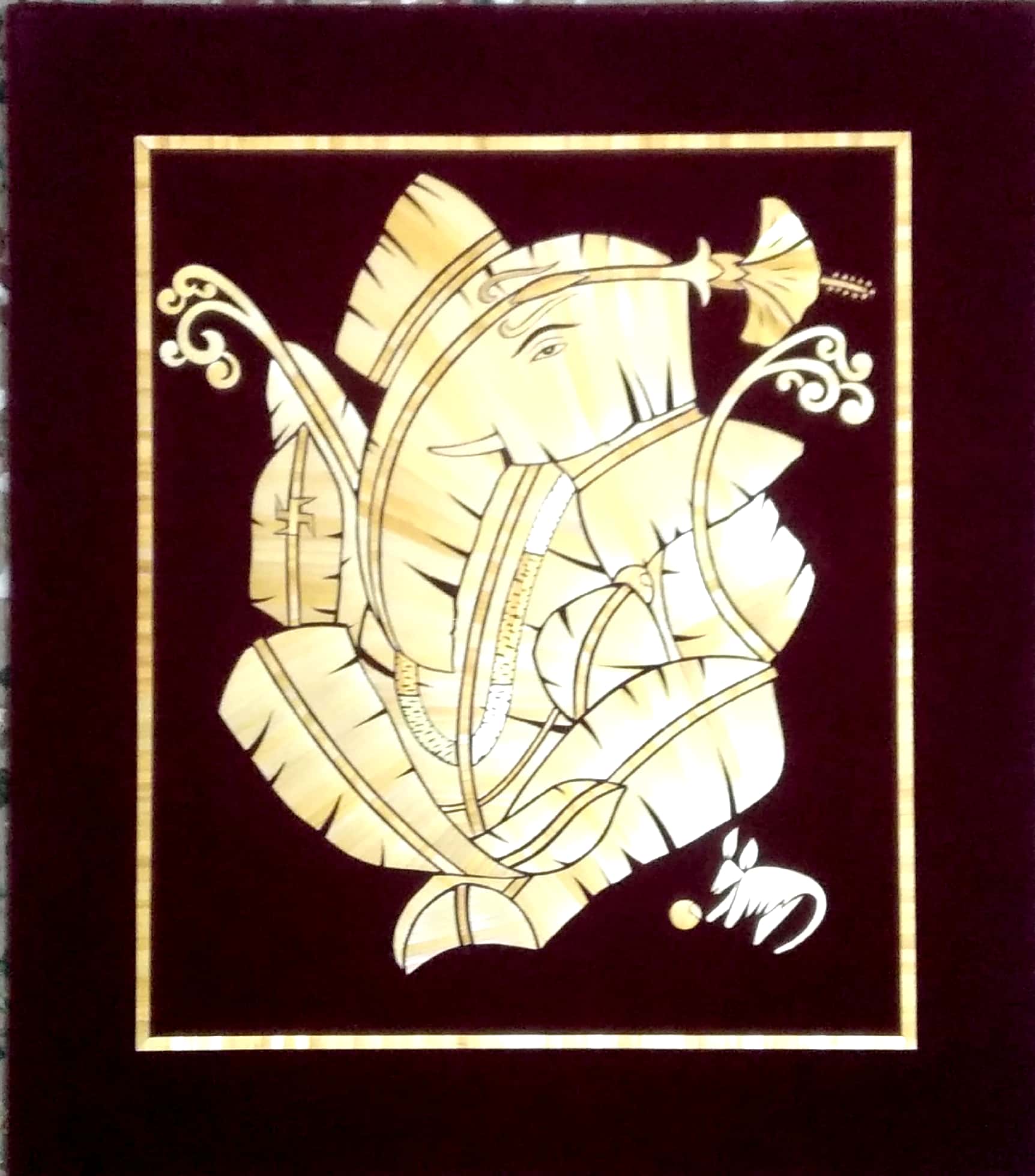 Beautiful Art Work from golden grass of wheat