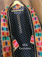 Uppada Silk Suit with shantoon bottom (SFS)