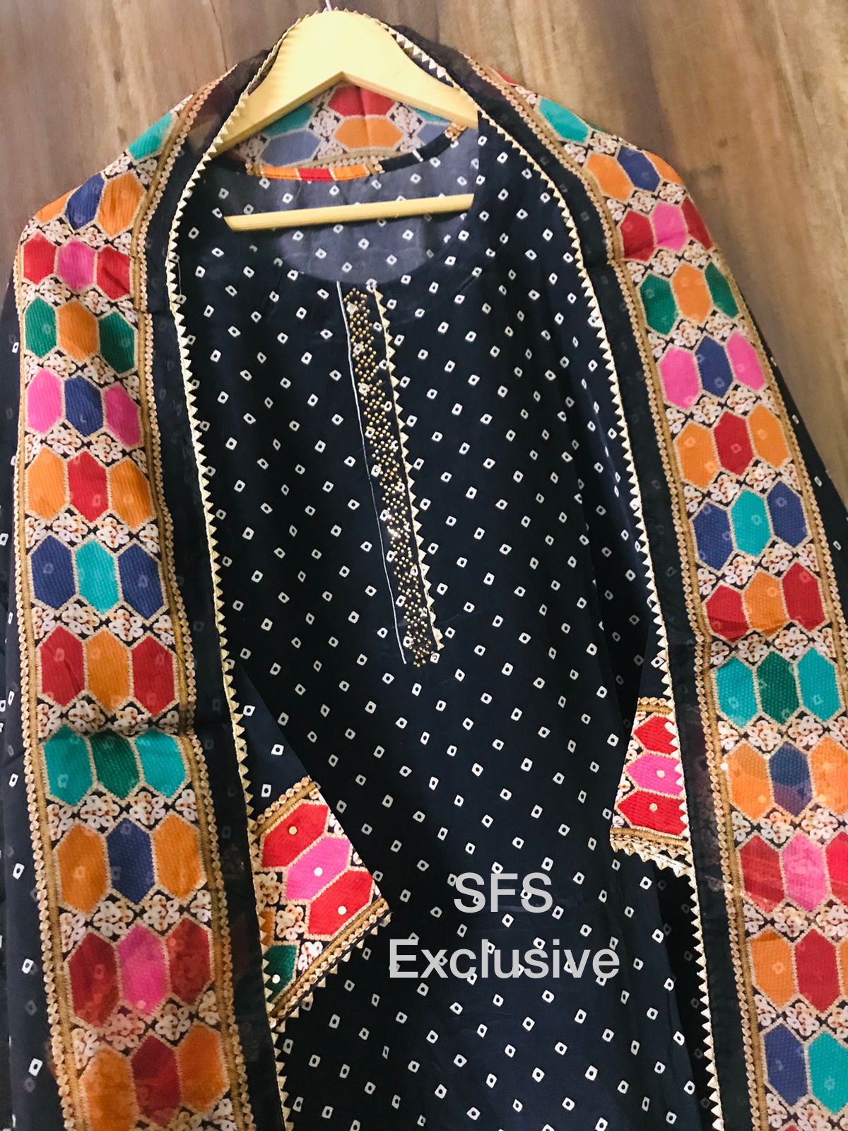 Uppada Silk Suit with shantoon bottom (SFS)