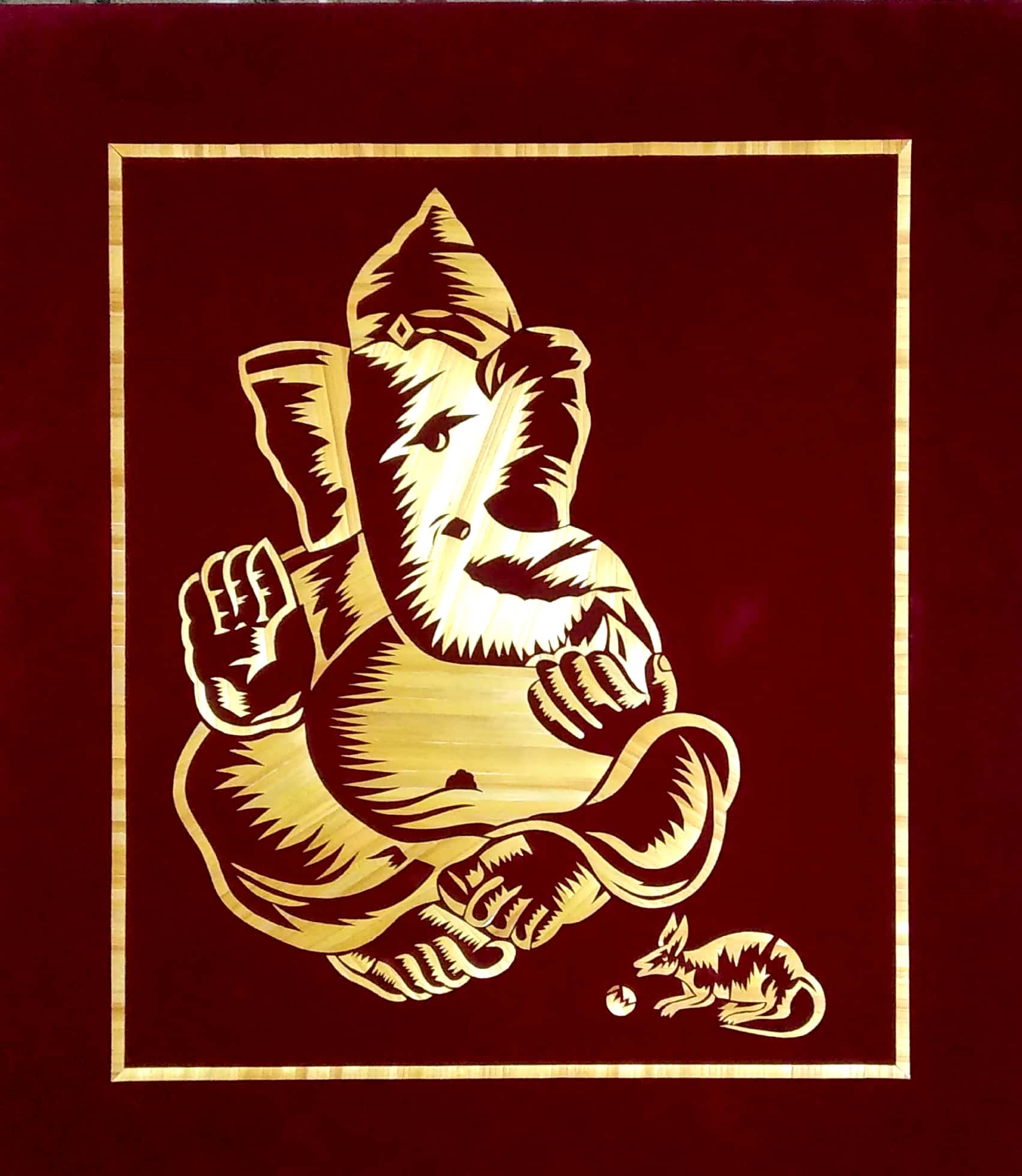 Beautiful Art Work from golden grass of wheat