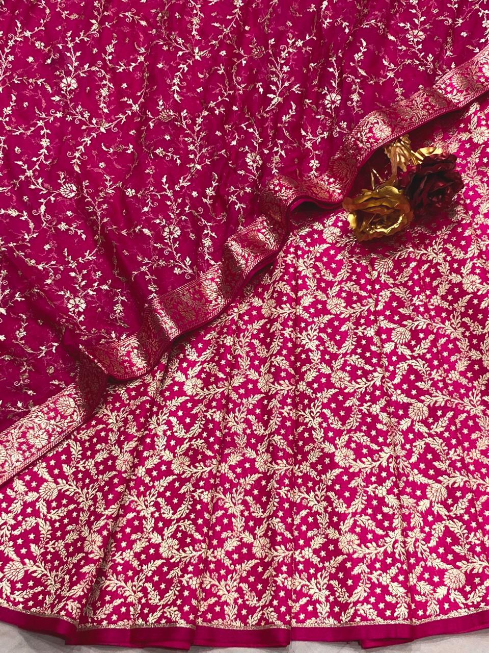 Benarsi Khinkhwab with Georgette Dupatta