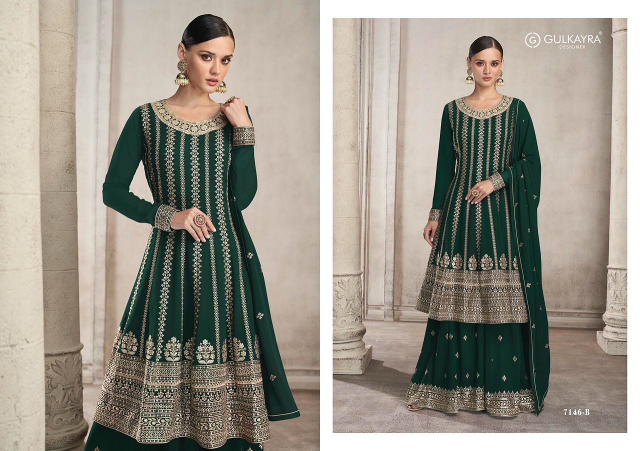 Beautiful Georgette Sharara Stitched