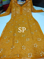 Georgette Chikankari kurti