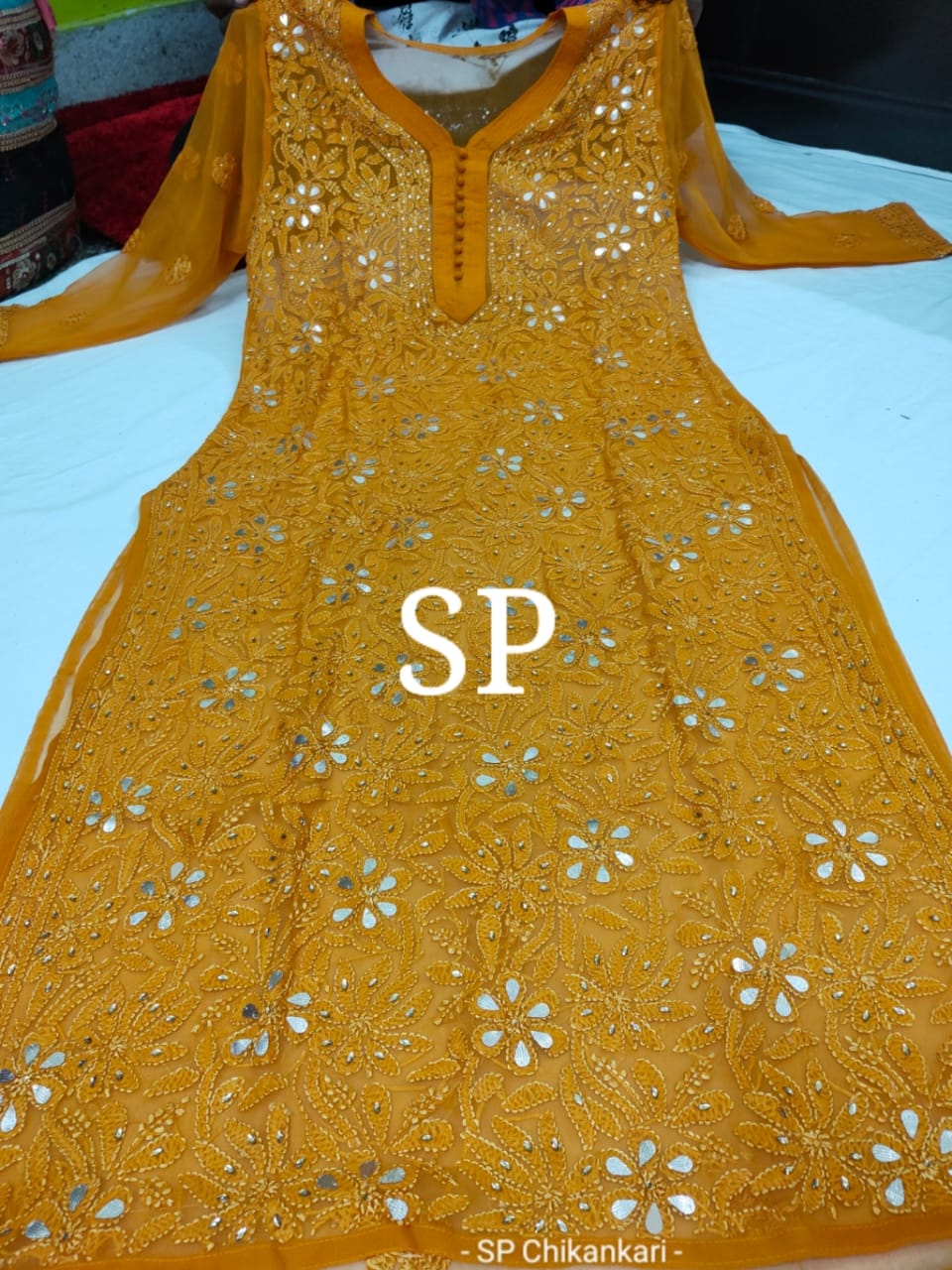 Georgette Chikankari kurti