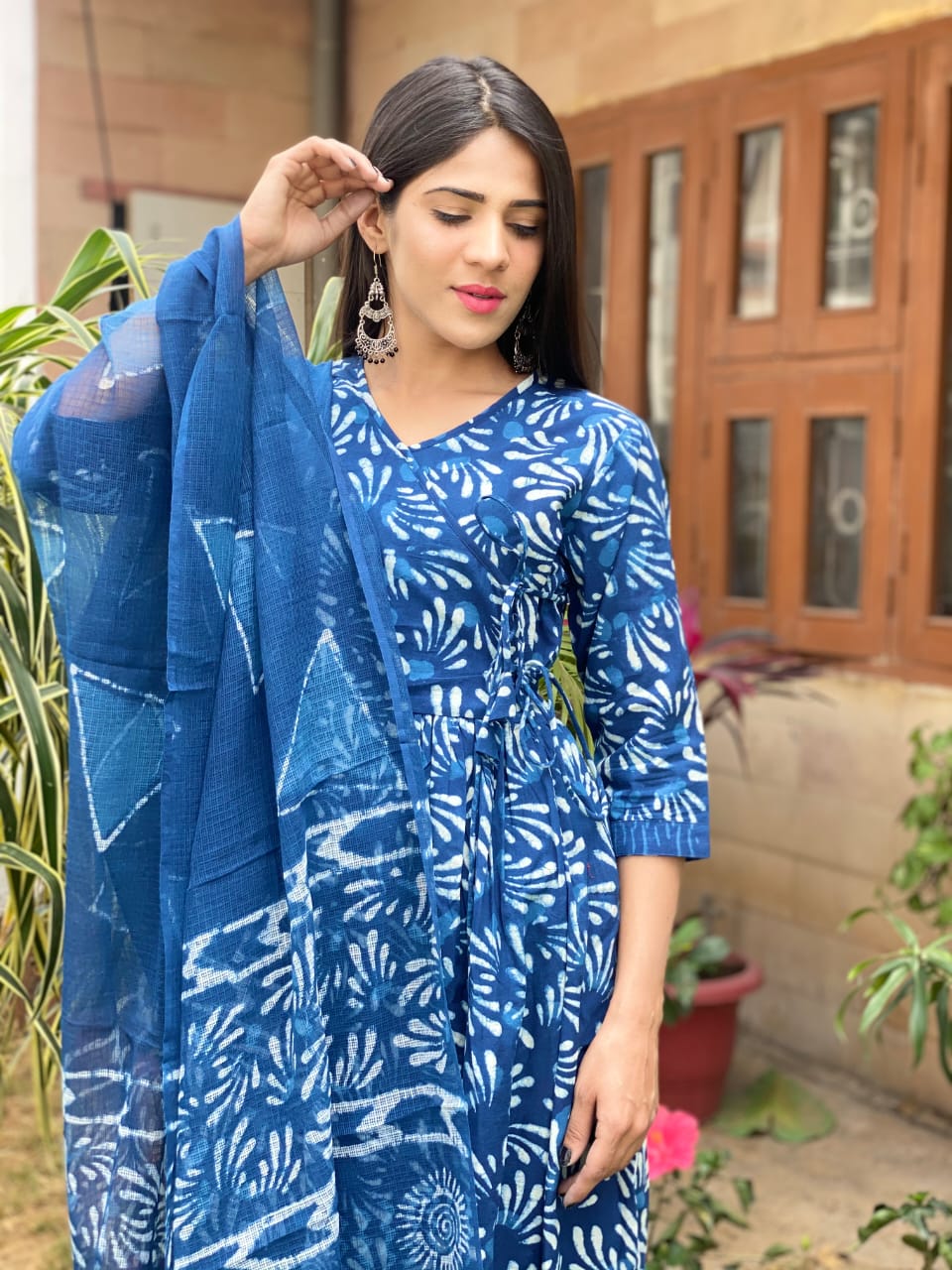 Angrakha Style Organic Cotton Suits