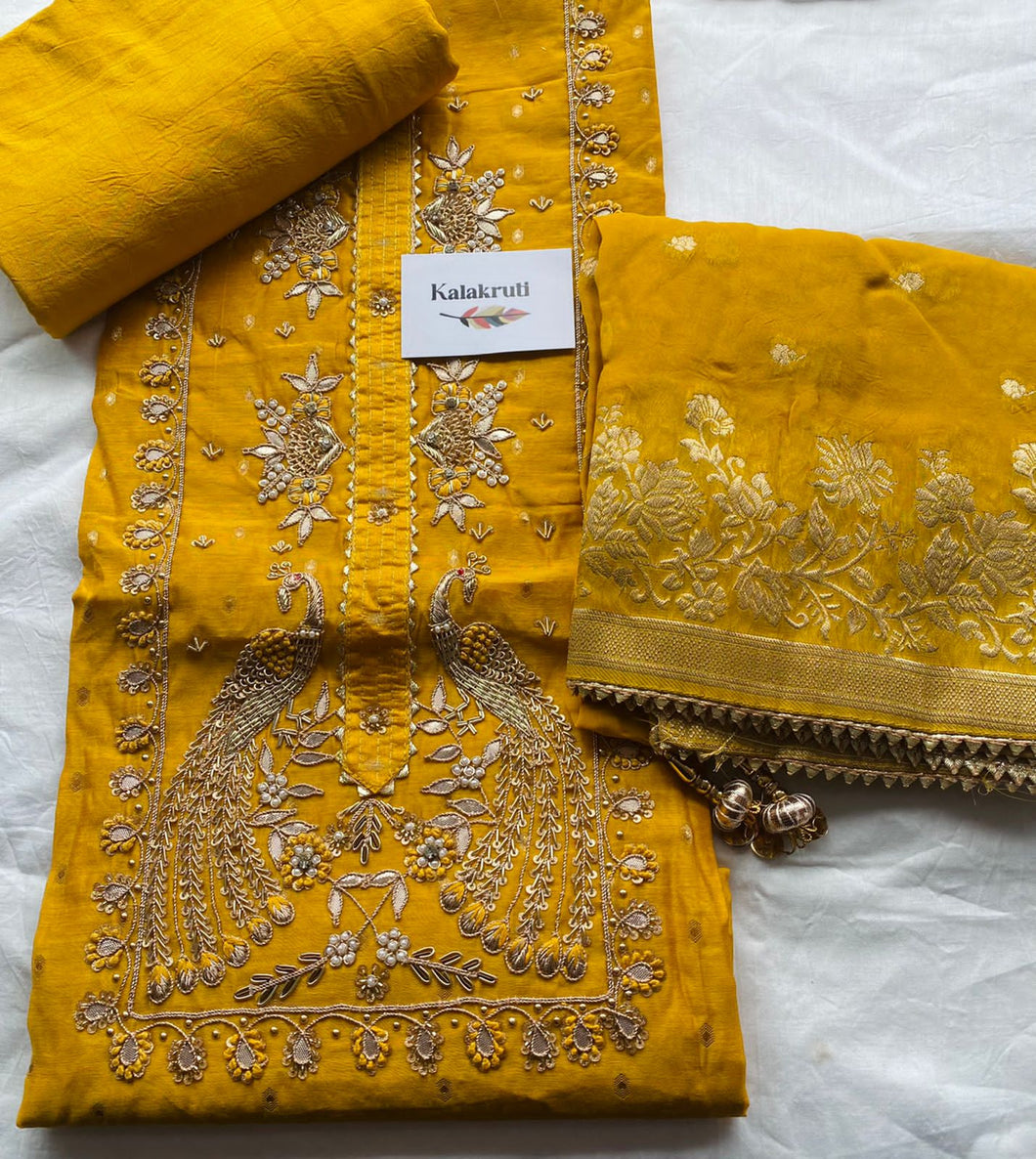 Embroidered Chanderi Suits