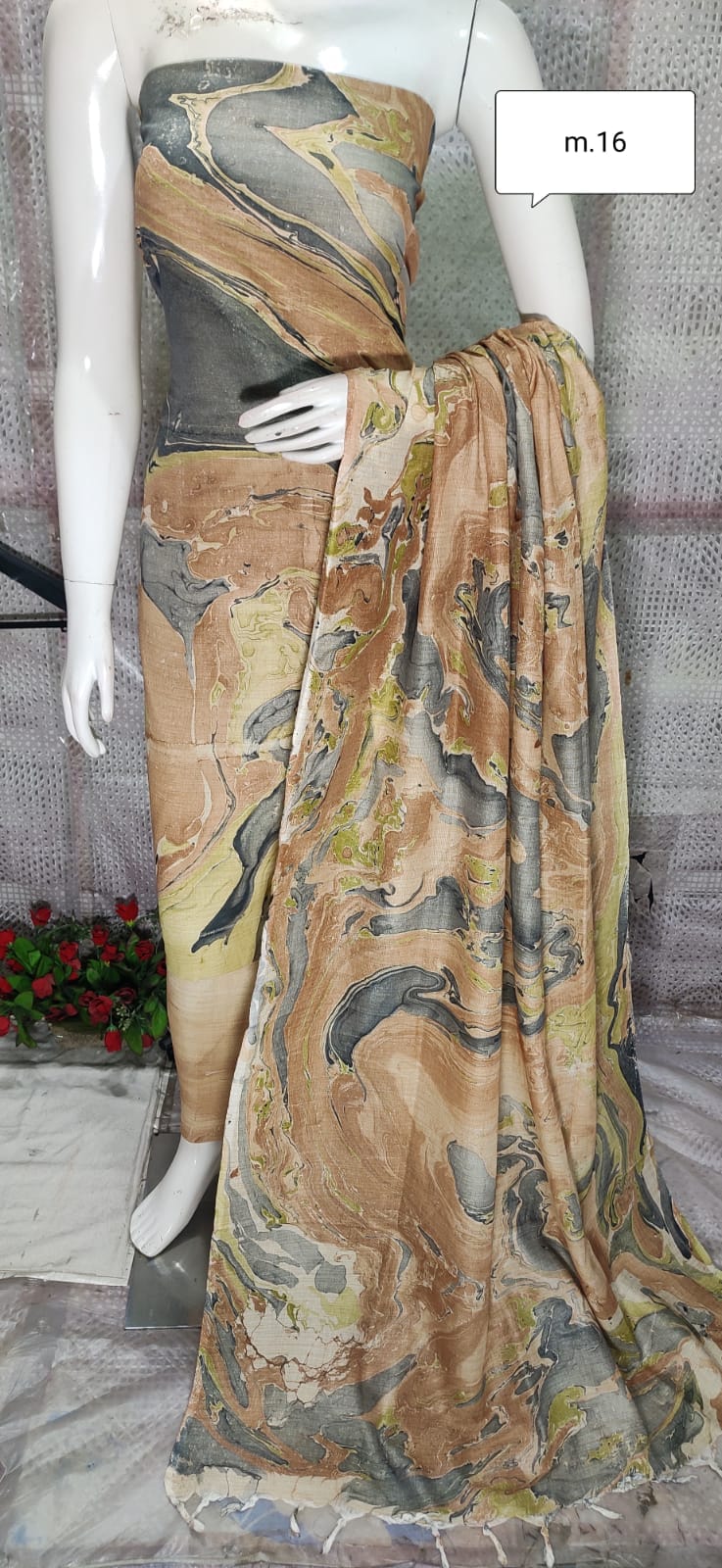 Khadi Silk Dress Material
