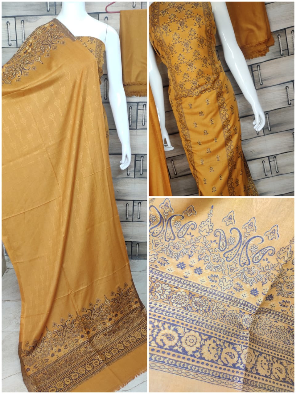 Buy Old Rose & Black Malisha Jamawar Embroidered Suit Set Online - RI.Ritu  Kumar International Store View