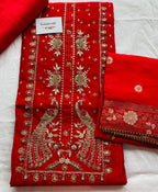 Embroidered Chanderi Suits