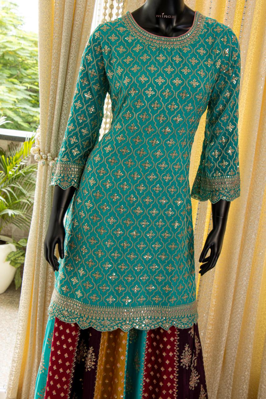 Chinnon Shirt Skirt Dupatta