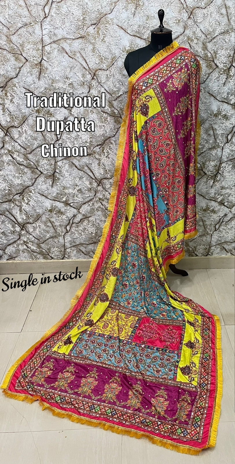 Traditional Chinnon Uppada Silk Dupattas