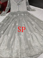 Chikankari Gown