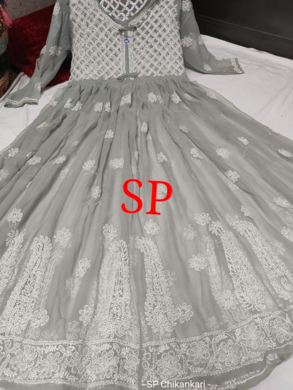 Chikankari Gown