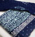 Maheshwari Silk Block Print Suits with Shantoon Bottom