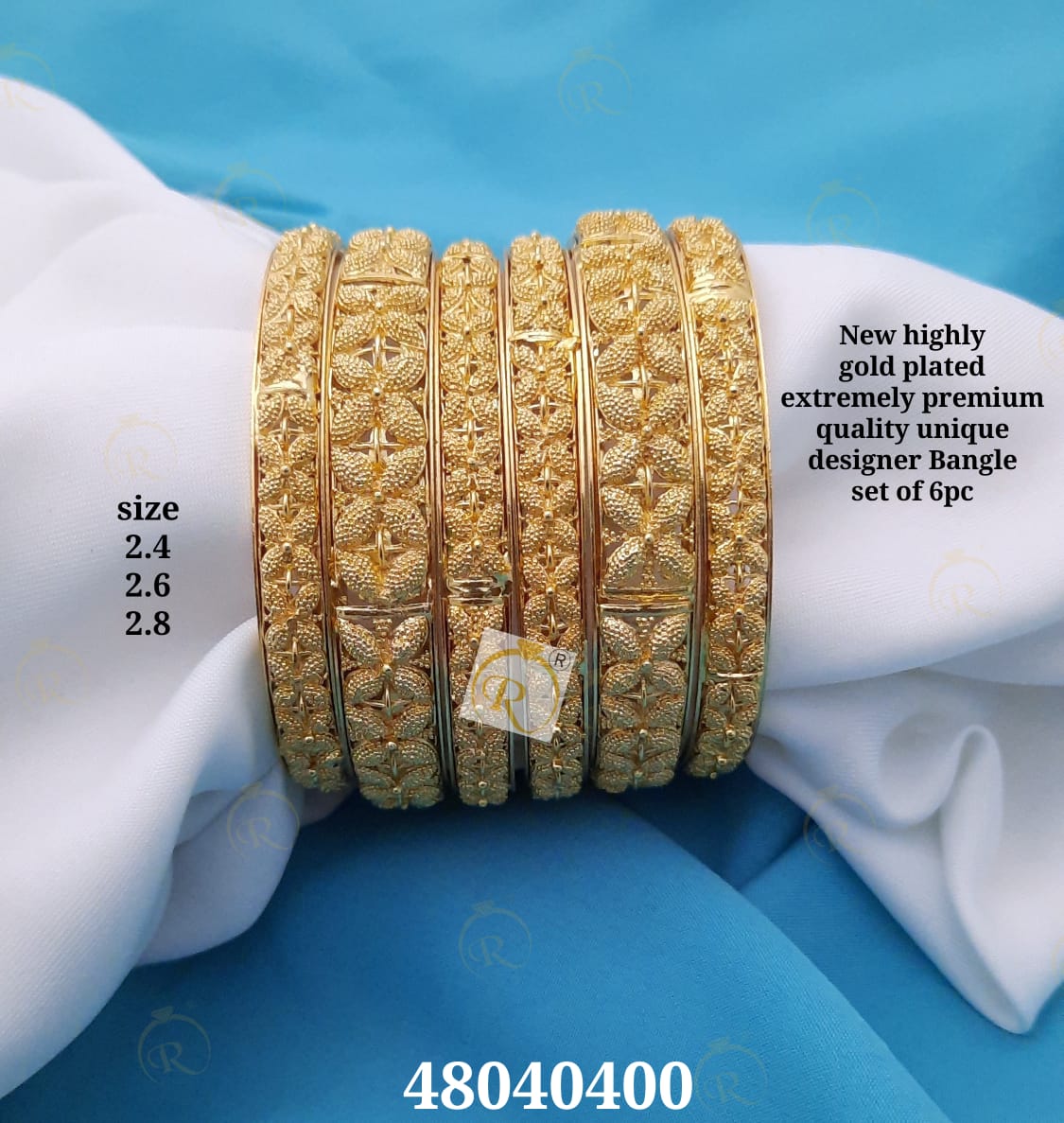 Gold plated bangle set1