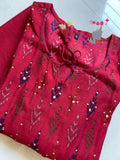 Cotton Silk Stitched Shirt (Sequins) with Pant