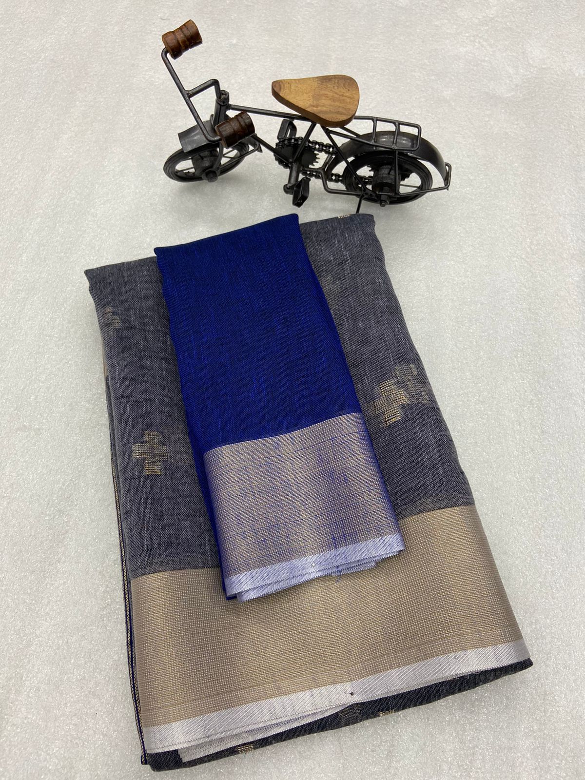 Khadi Linen Saree
