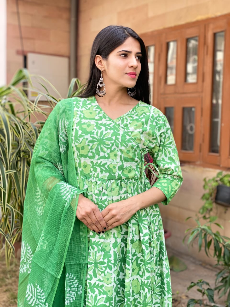 Angrakha Style Organic Cotton Suits