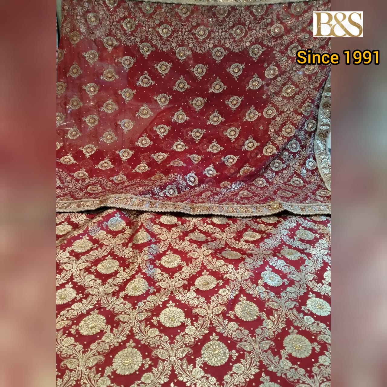 Heavy Work Velvet Lehenga with Net Dupatta