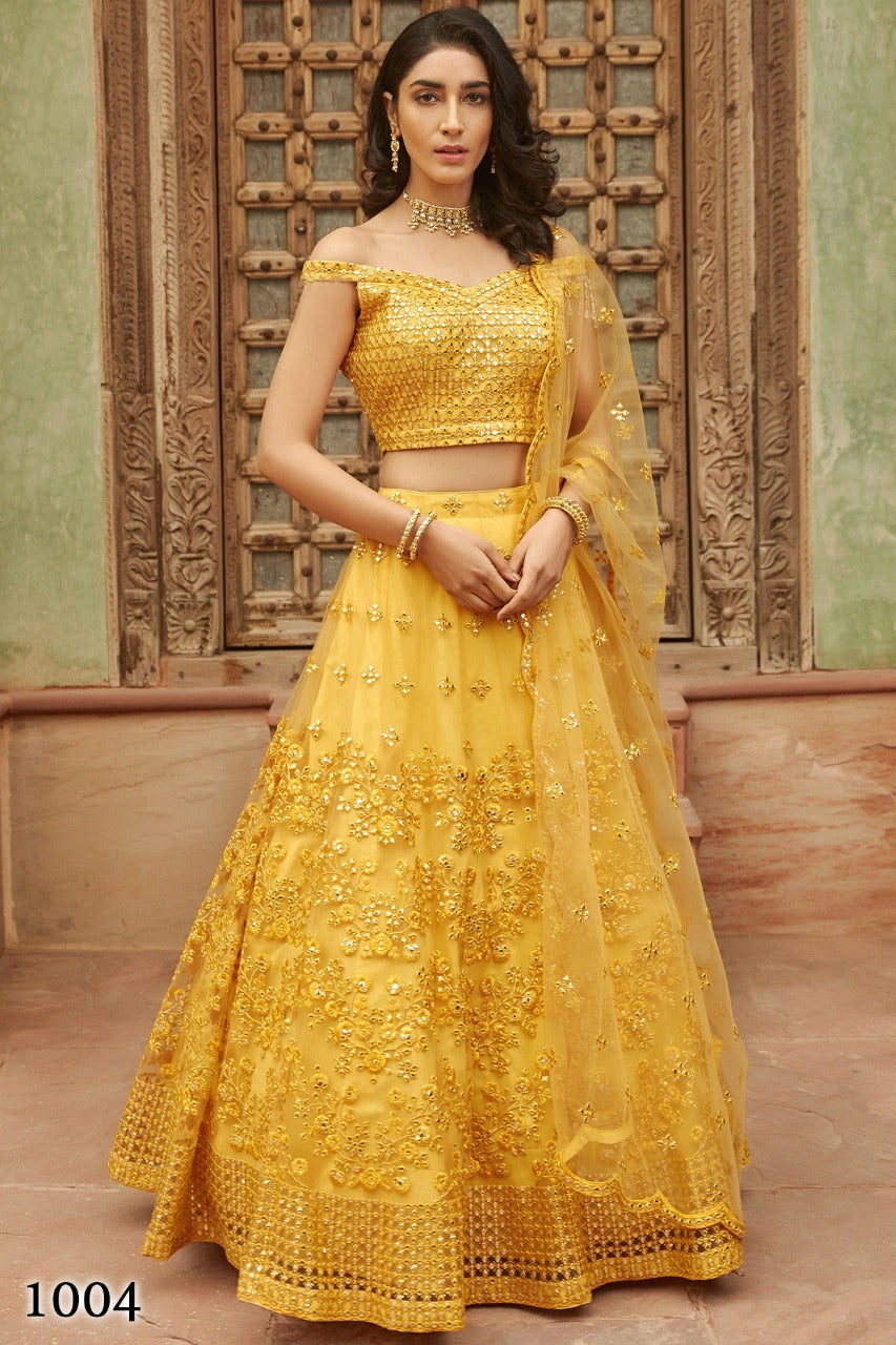 Organza Silk Lehengas