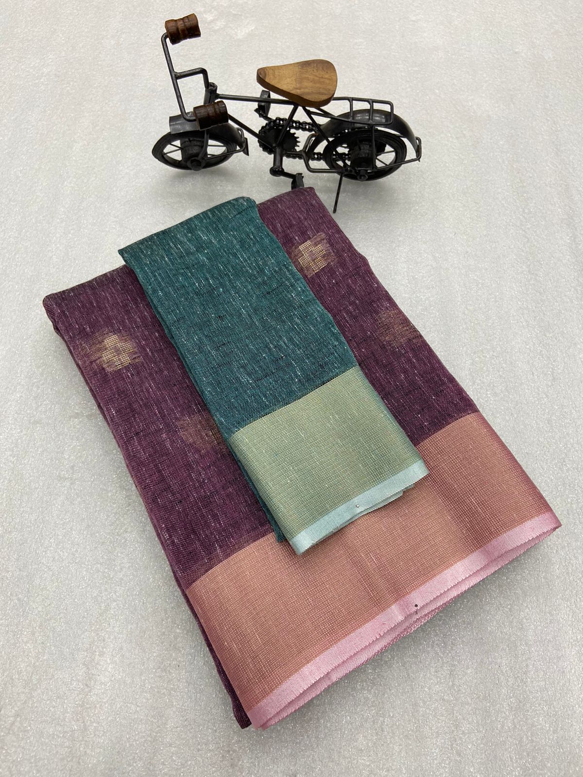 Khadi Linen Saree