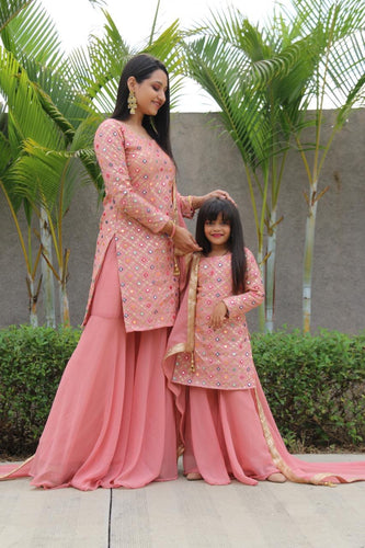 Mom n Daughter Sharara Set