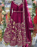 Bridal Viscose Velvet Lehenga Choli