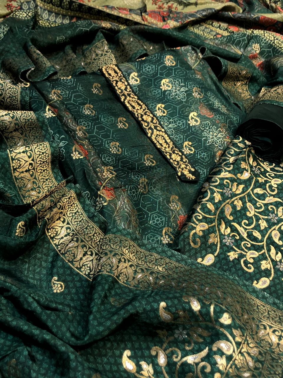 Dola Silk Benarsi with embroidery