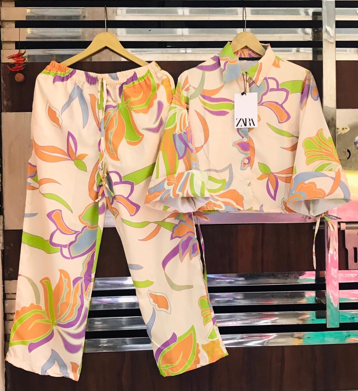 White zara co ord Clearance