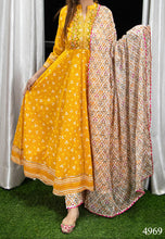 Load image into Gallery viewer, Cotton Anarkali 3 piece set (KB)